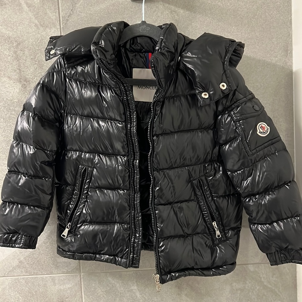 Moncler Kids New Maya Jacket Size 5Y/112cm Black